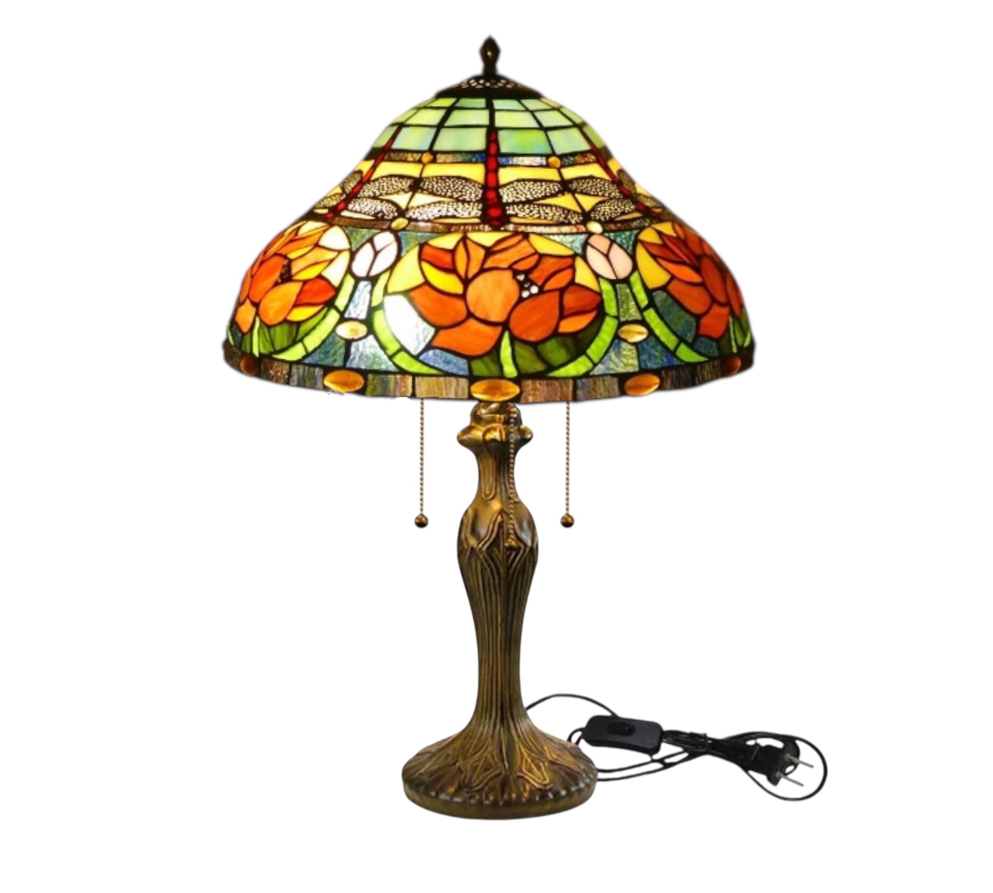 CDH 16" Tiffany Table Lamp 40cm Shade (16006)