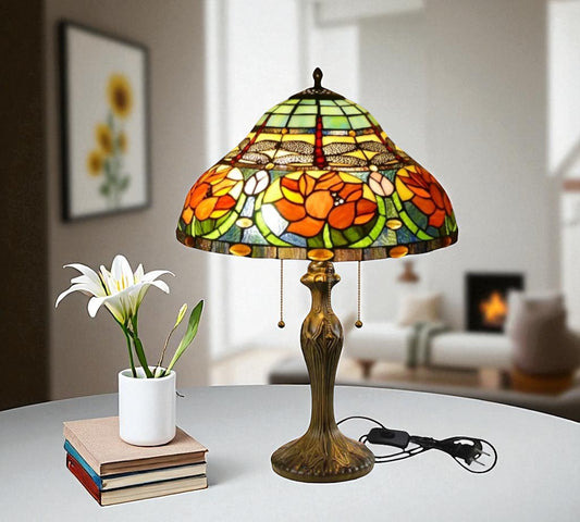 CDH 16" Tiffany Table Lamp 40cm Shade (16006)