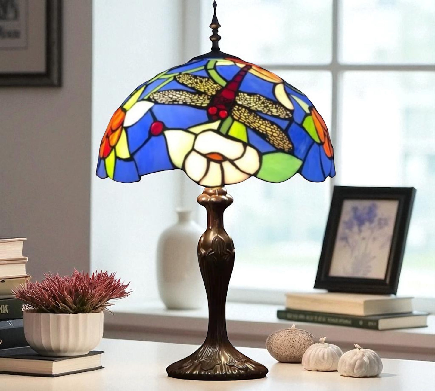 CDH 16" Tiffany Table Lamp 40cm Shade (16029T)