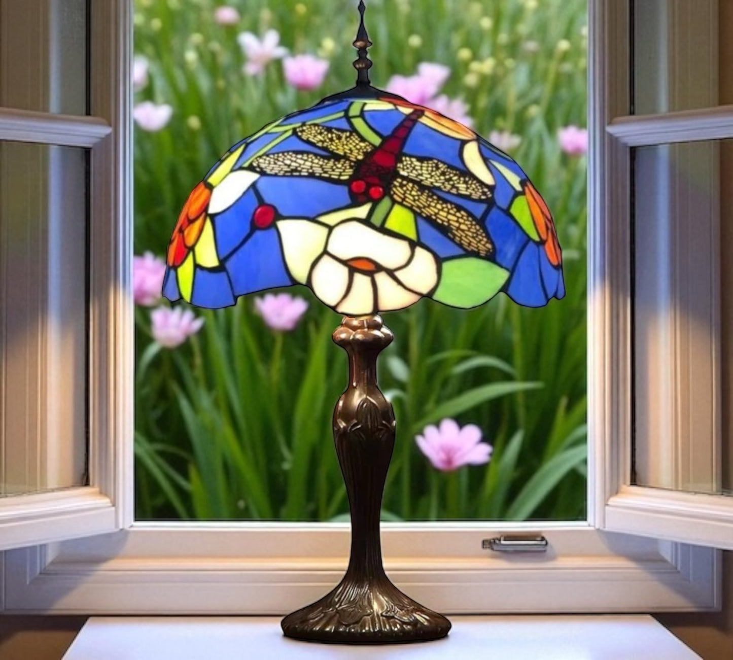 CDH 16" Tiffany Table Lamp 40cm Shade (16029T)