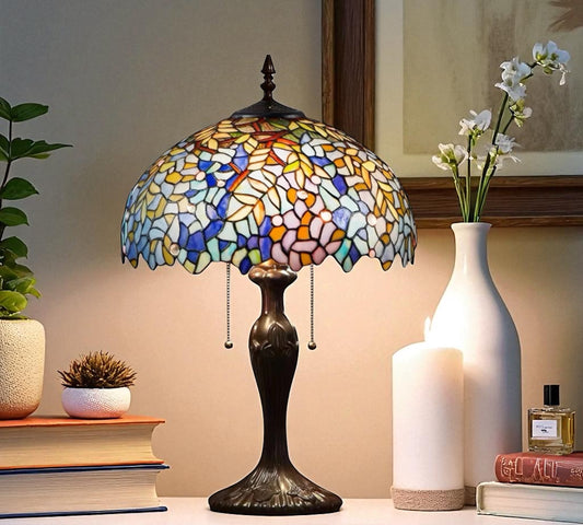 CDH 16" Tiffany Table Lamp 40cm Shade (16038)