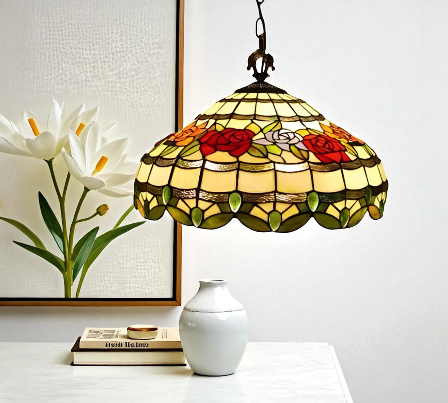 CDH 18" Tiffany Pendant Lamp 46cm shade (19012C)