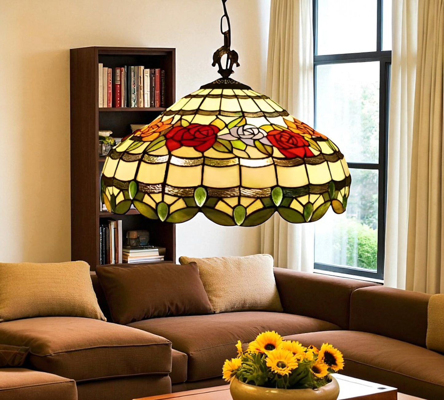 CDH 18" Tiffany Pendant Lamp 46cm shade (19012C)