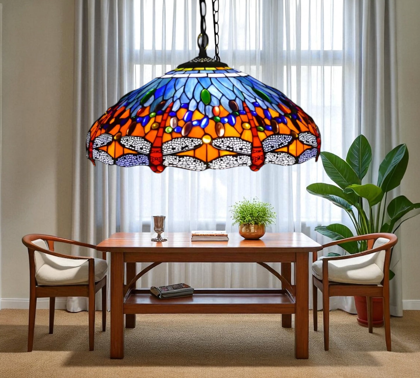 CDH 18" Tiffany Pendant Lamp 46cm shade (19014C)