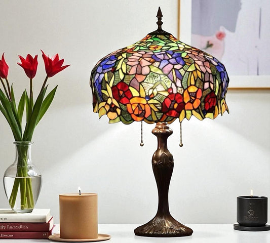 CDH 18" Tiffany X-Large Table Lamp 46cm Shade (19011T)