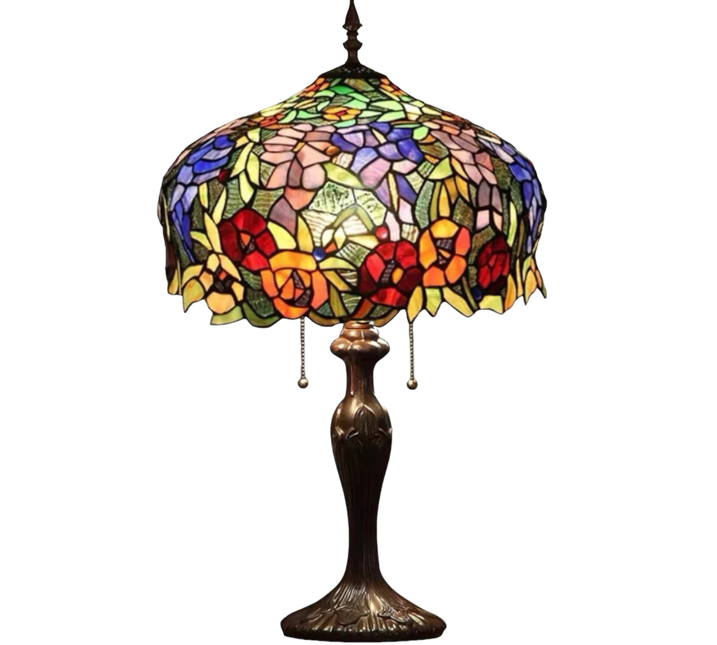 CDH 18" Tiffany X-Large Table Lamp 46cm Shade (19011T)