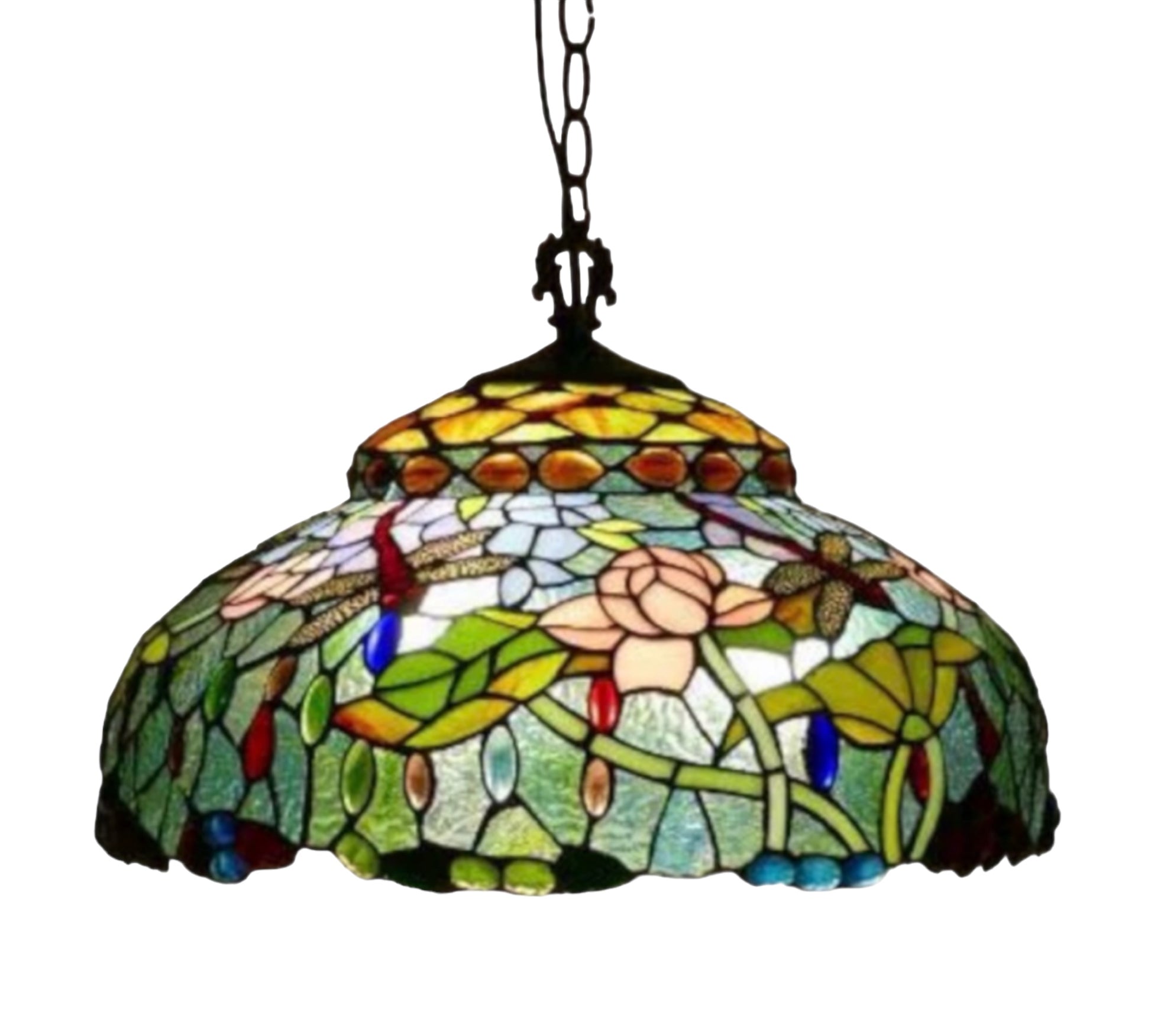 CDH 18" XLARGE Tiffany Pendant Lamp 46cm shade (19003C) 