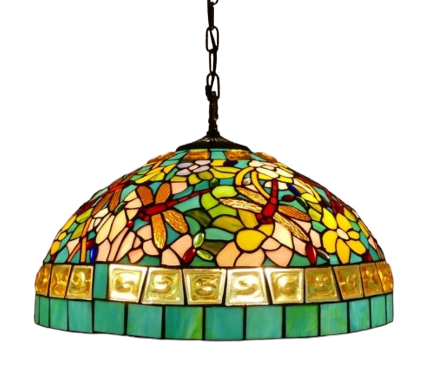 CDH 18" XLARGE Tiffany Pendant Lamp 46cm shade (19004C)