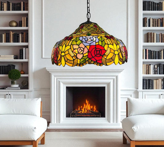 CDH 18" XLARGE Tiffany Pendant Lamp 46cm shade (19006C)
