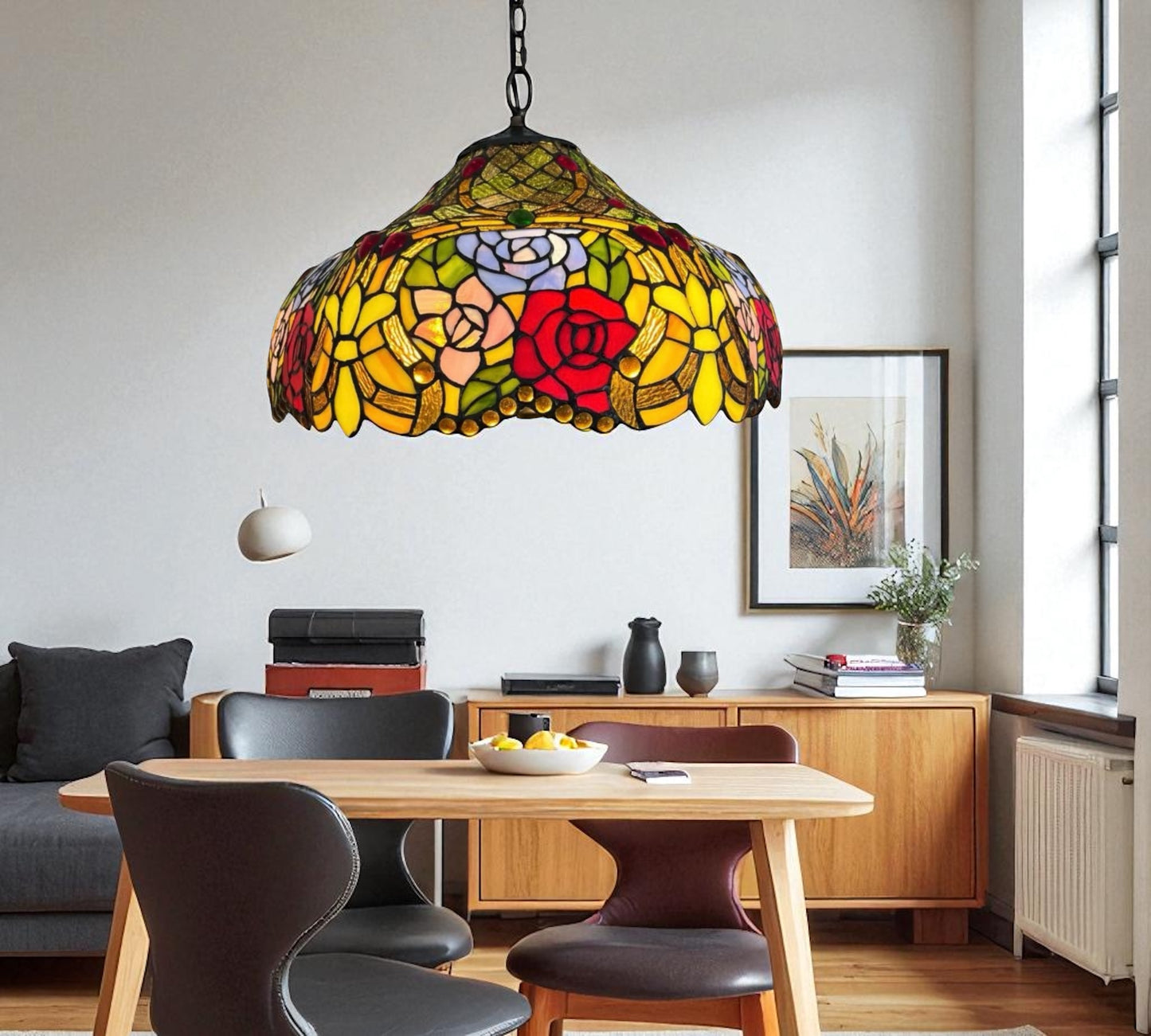 CDH 18" XLARGE Tiffany Pendant Lamp 46cm shade (19006C)