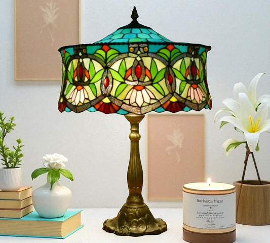 CDH 18" XLARGE Tiffany Table Lamp 46cm Shade (19001T)