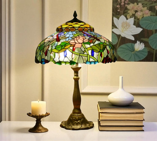CDH 18" XLARGE Tiffany Table Lamp 46cm Shade (19003T)