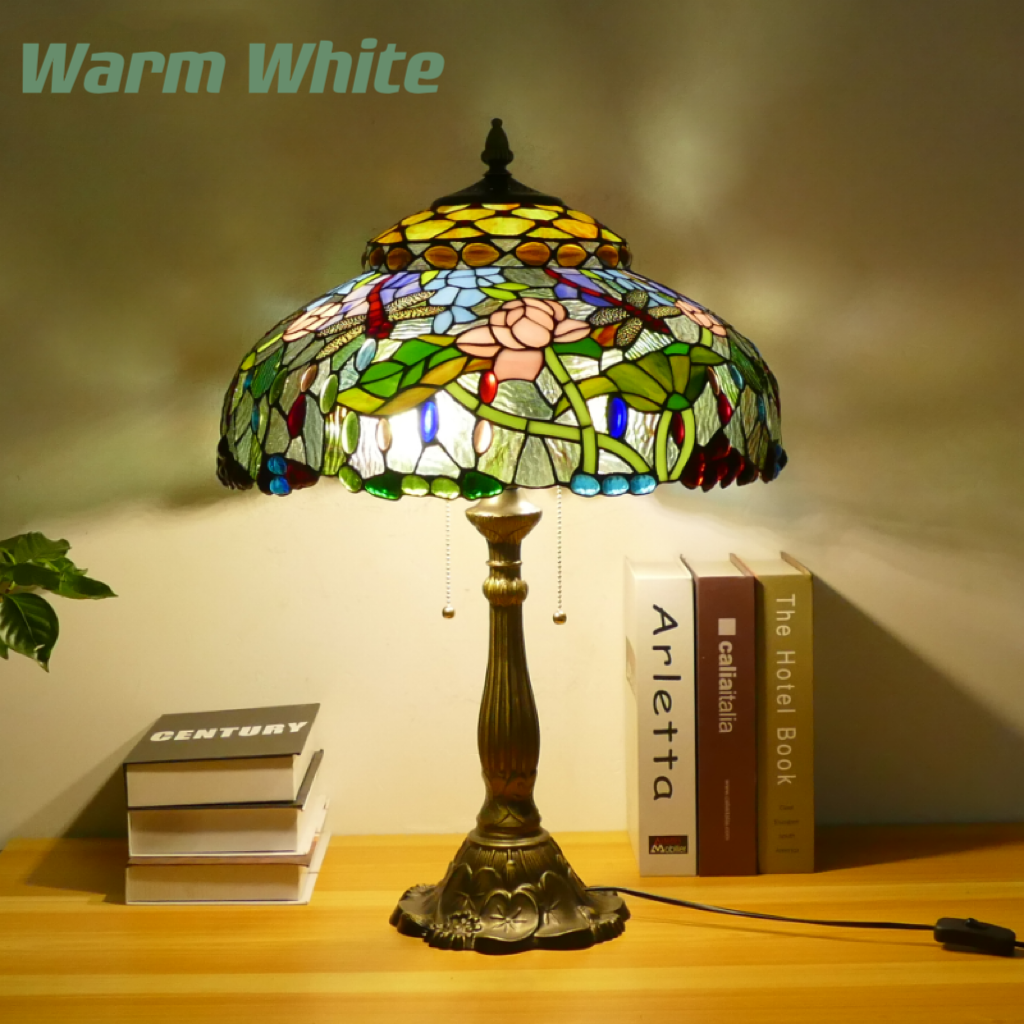 CDH 18" XLARGE Tiffany Table Lamp 46cm Shade (19003T)