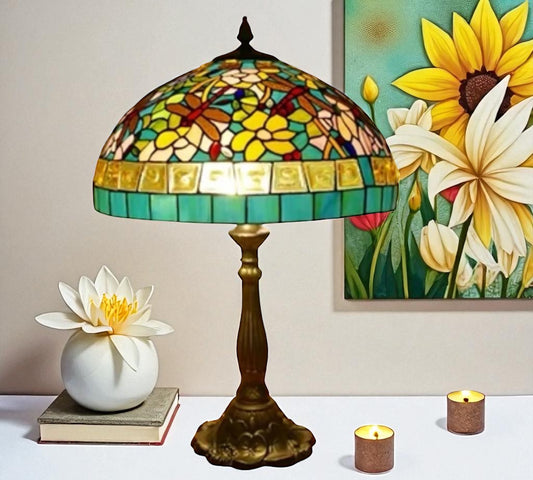 CDH 18" XLARGE Tiffany Table Lamp 46cm Shade (19004T)