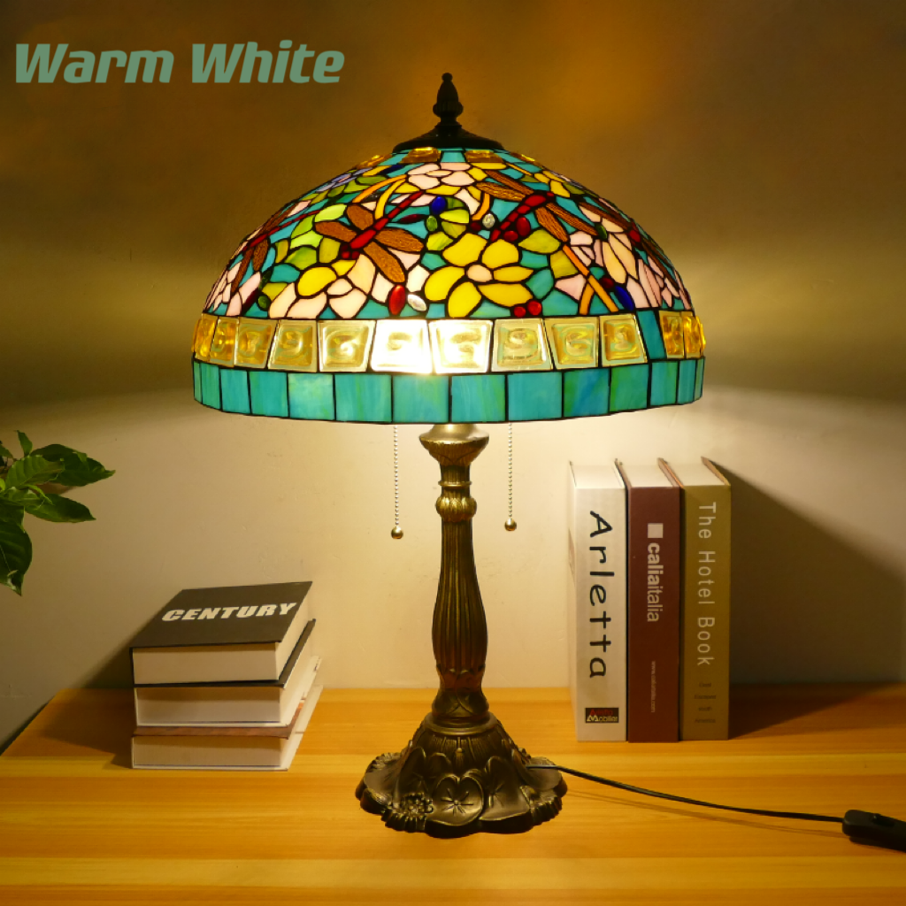 CDH 18" XLARGE Tiffany Table Lamp 46cm Shade (19004T)