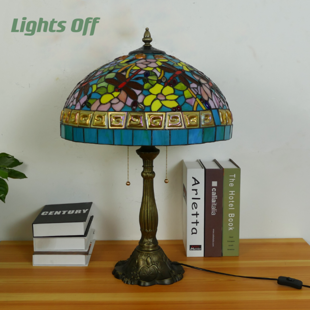 CDH 18" XLARGE Tiffany Table Lamp 46cm Shade (19004T)