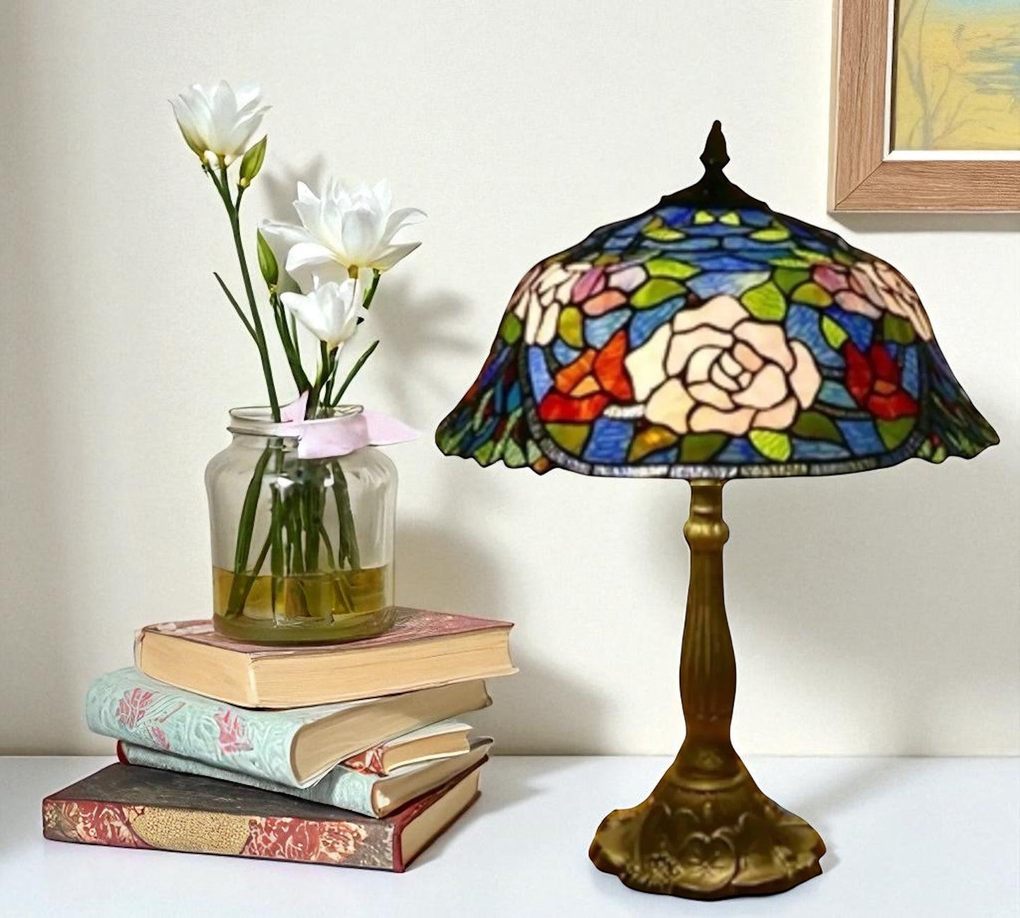 CDH 18" XLARGE Tiffany Table Lamp 46cm Shade (19005T)
