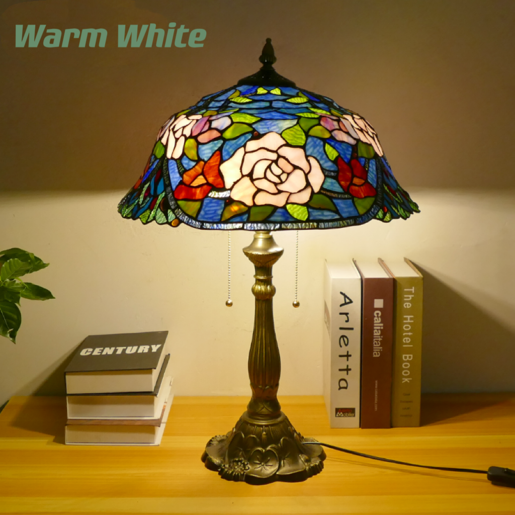 CDH 18" XLARGE Tiffany Table Lamp 46cm Shade (19005T)