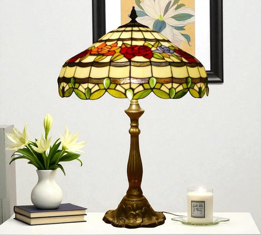CDH 18" XLARGE Tiffany Table Lamp 46cm Shade (19012T)