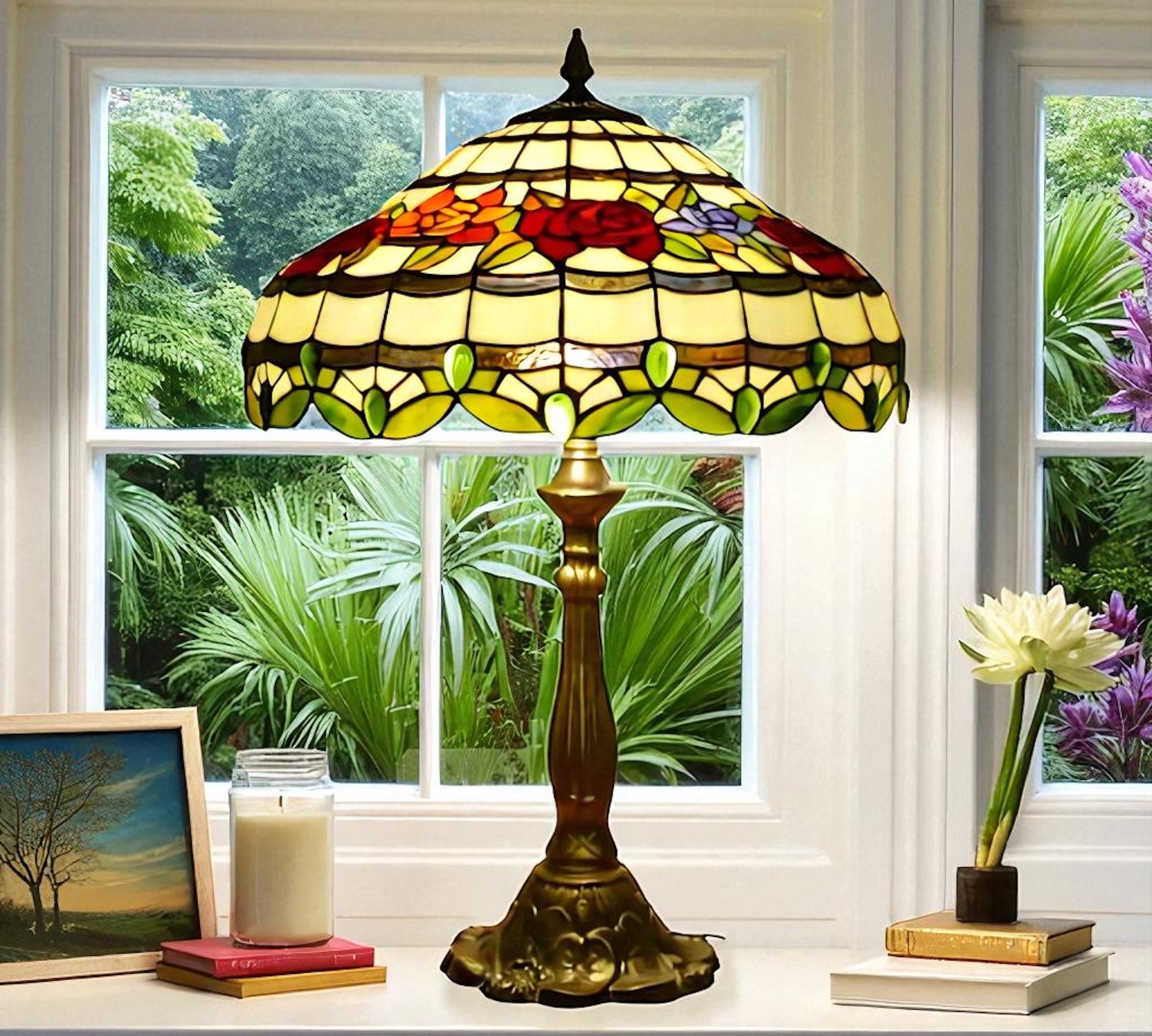 CDH 18" XLARGE Tiffany Table Lamp 46cm Shade (19012T)