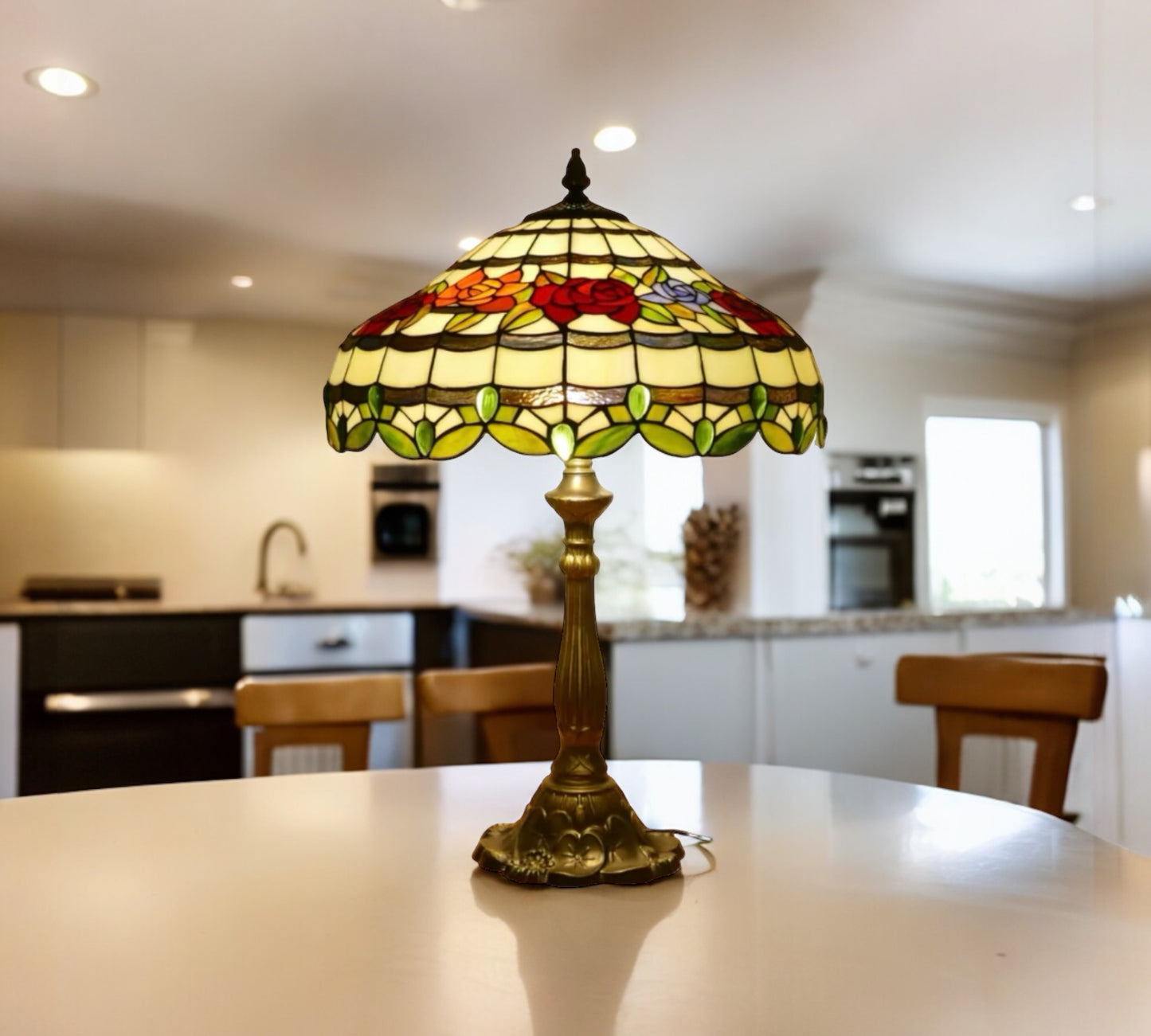CDH 18" XLARGE Tiffany Table Lamp 46cm Shade (19012T)
