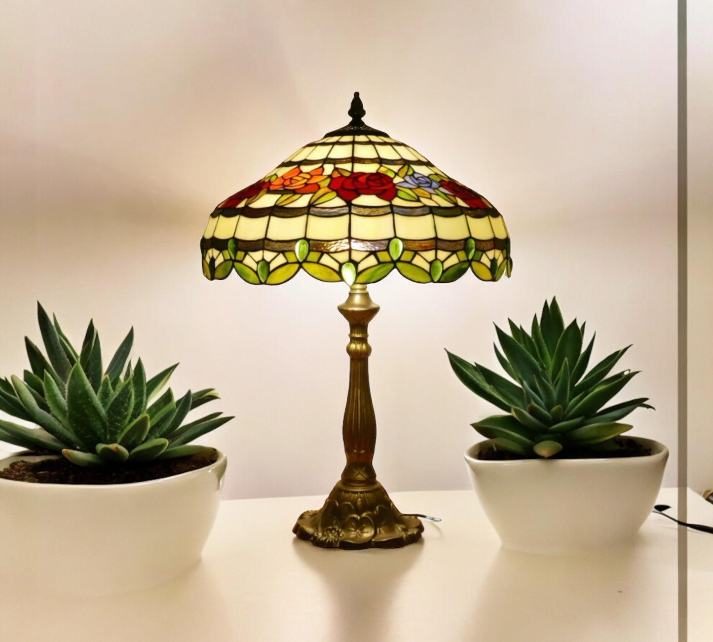 CDH 18" XLARGE Tiffany Table Lamp 46cm Shade (19012T)