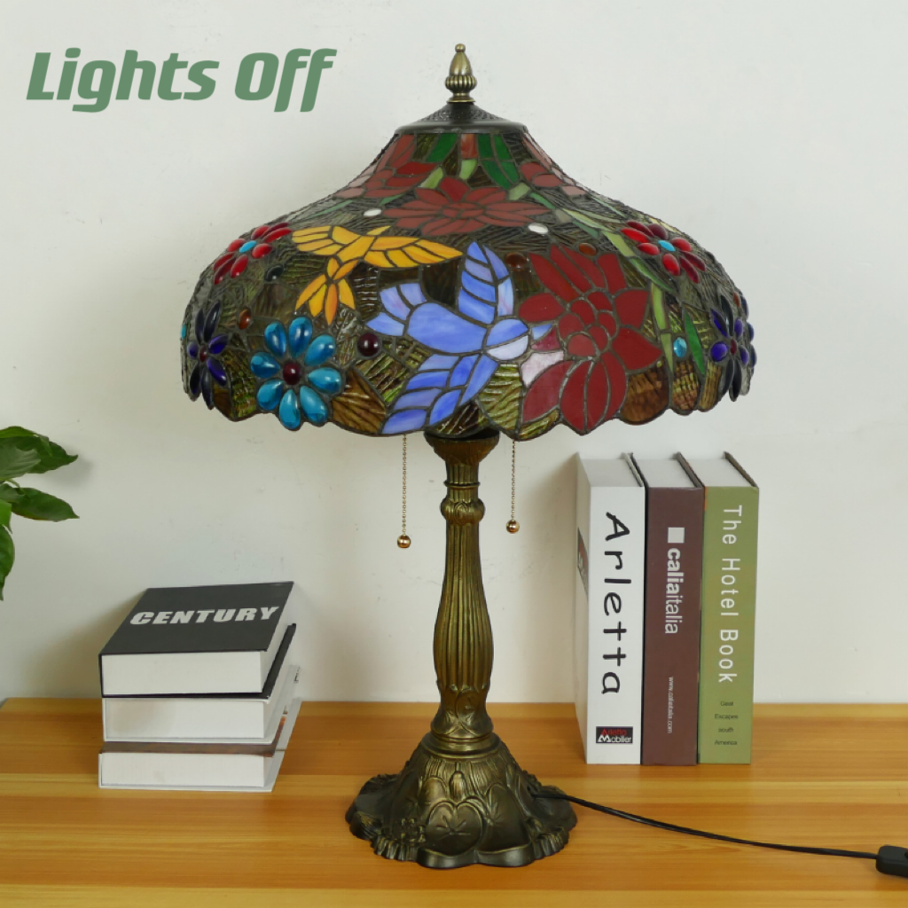 CDH 18" XLARGE Tiffany Table Lamp 46cm Shade (19013T)