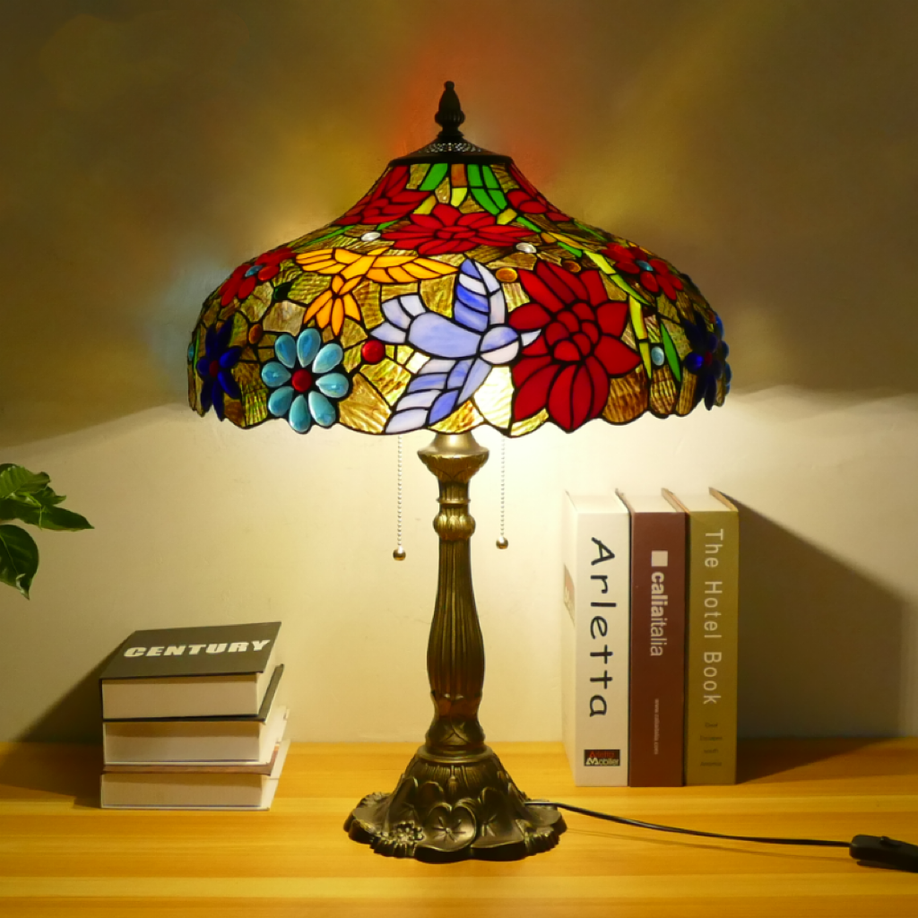 CDH 18" XLARGE Tiffany Table Lamp 46cm Shade (19013T)