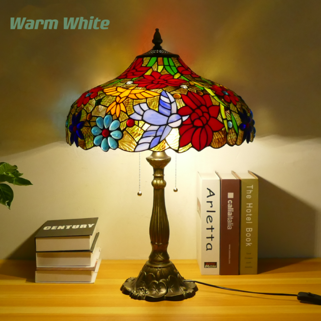CDH 18" XLARGE Tiffany Table Lamp 46cm Shade (19013T)