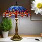 CDH 18" XLARGE Tiffany Table Lamp 46cm Shade (19014T) Dragonfly