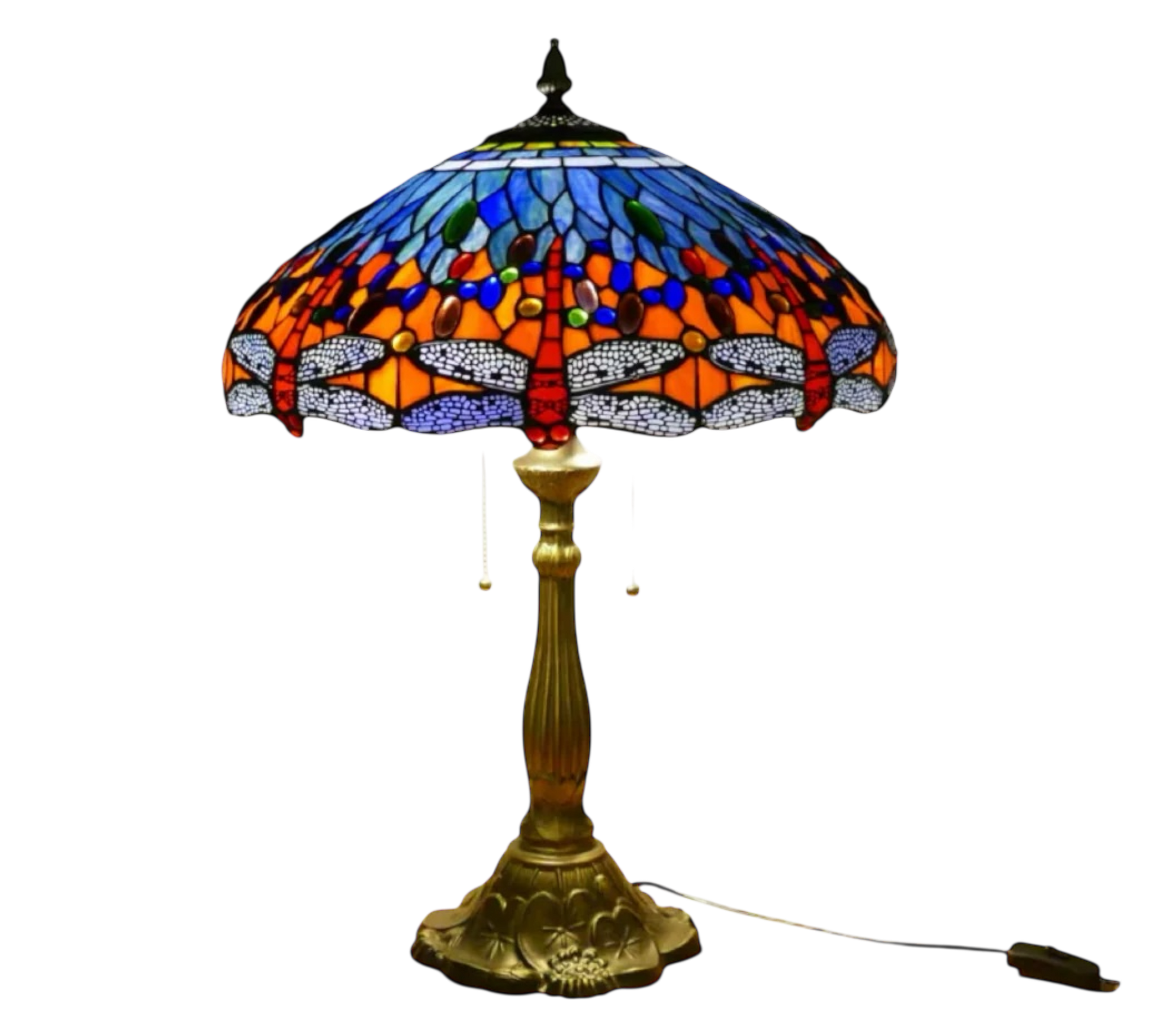 CDH 18" XLARGE Tiffany Table Lamp 46cm Shade (19014T)