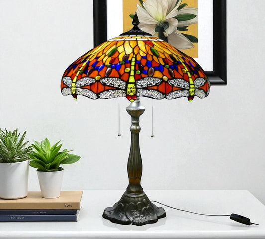 CDH 18" XLARGE Tiffany Table Lamp 46cm Shade (19016T)