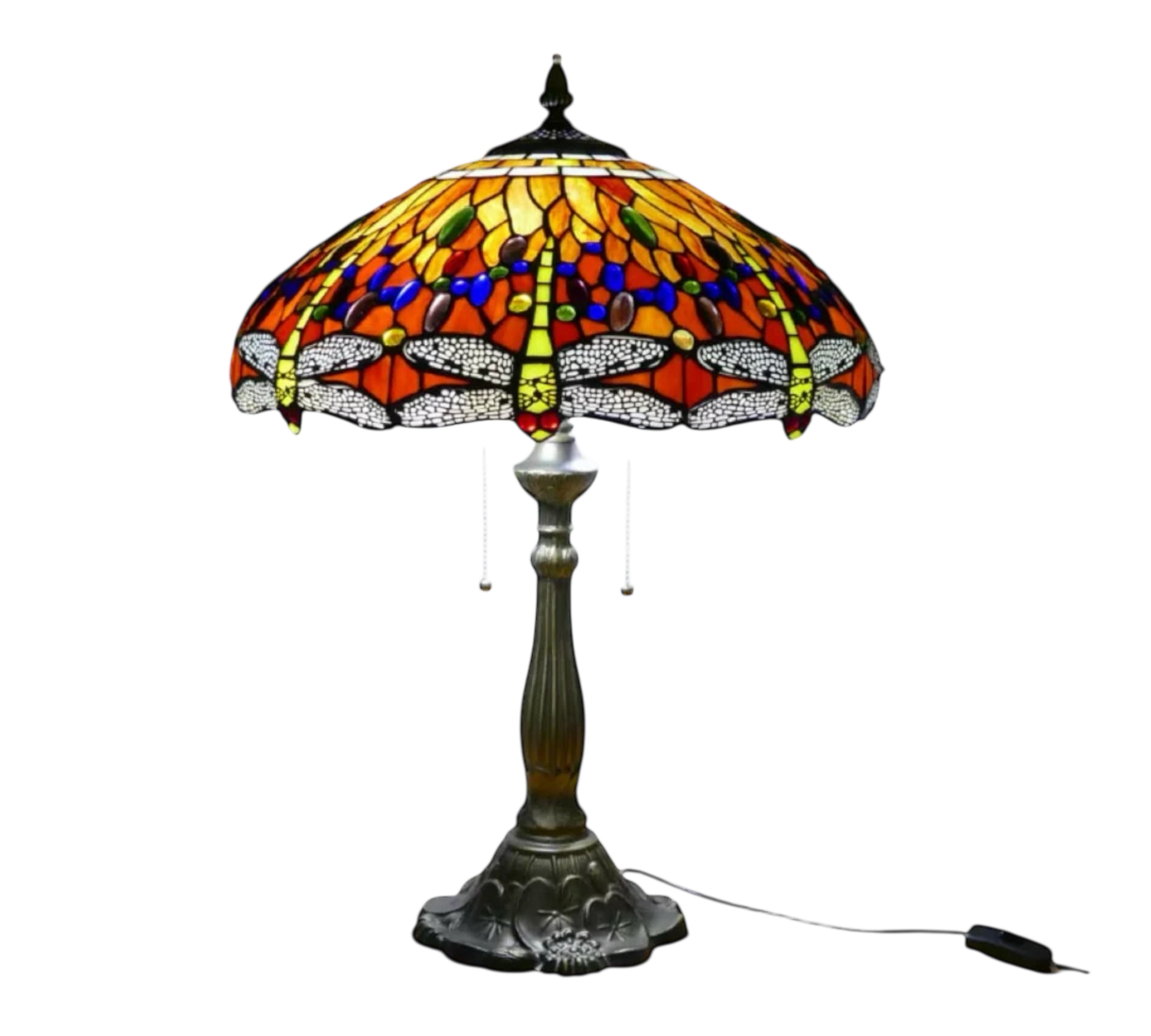 CDH 18" XLARGE Tiffany Table Lamp 46cm Shade (19016T)