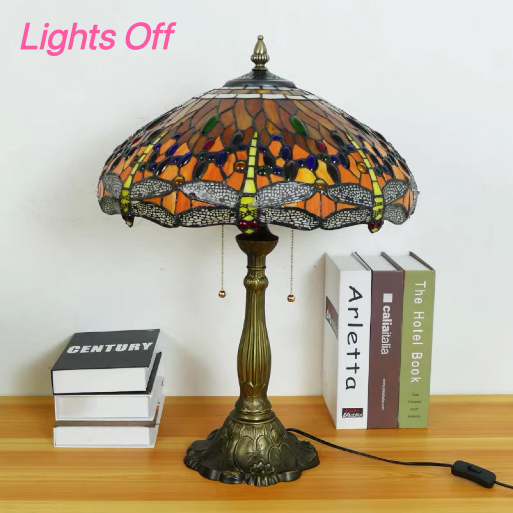 CDH 18" XLARGE Tiffany Table Lamp 46cm Shade (19016T)