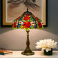 CDH 18" XLARGE Tiffany Table Lamp 46cm Shade (19118T) rose
