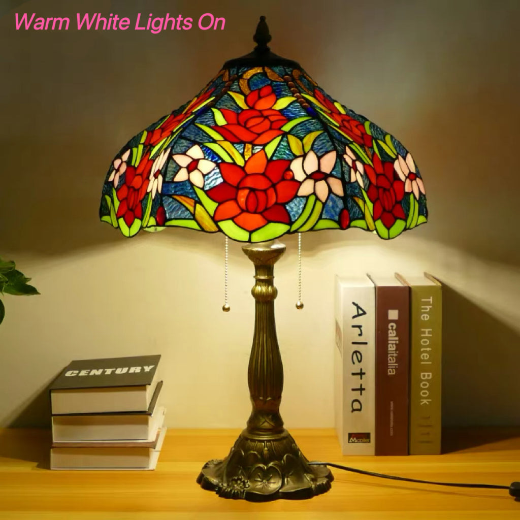 CDH 18" XLARGE Tiffany Table Lamp 46cm Shade (19118T)