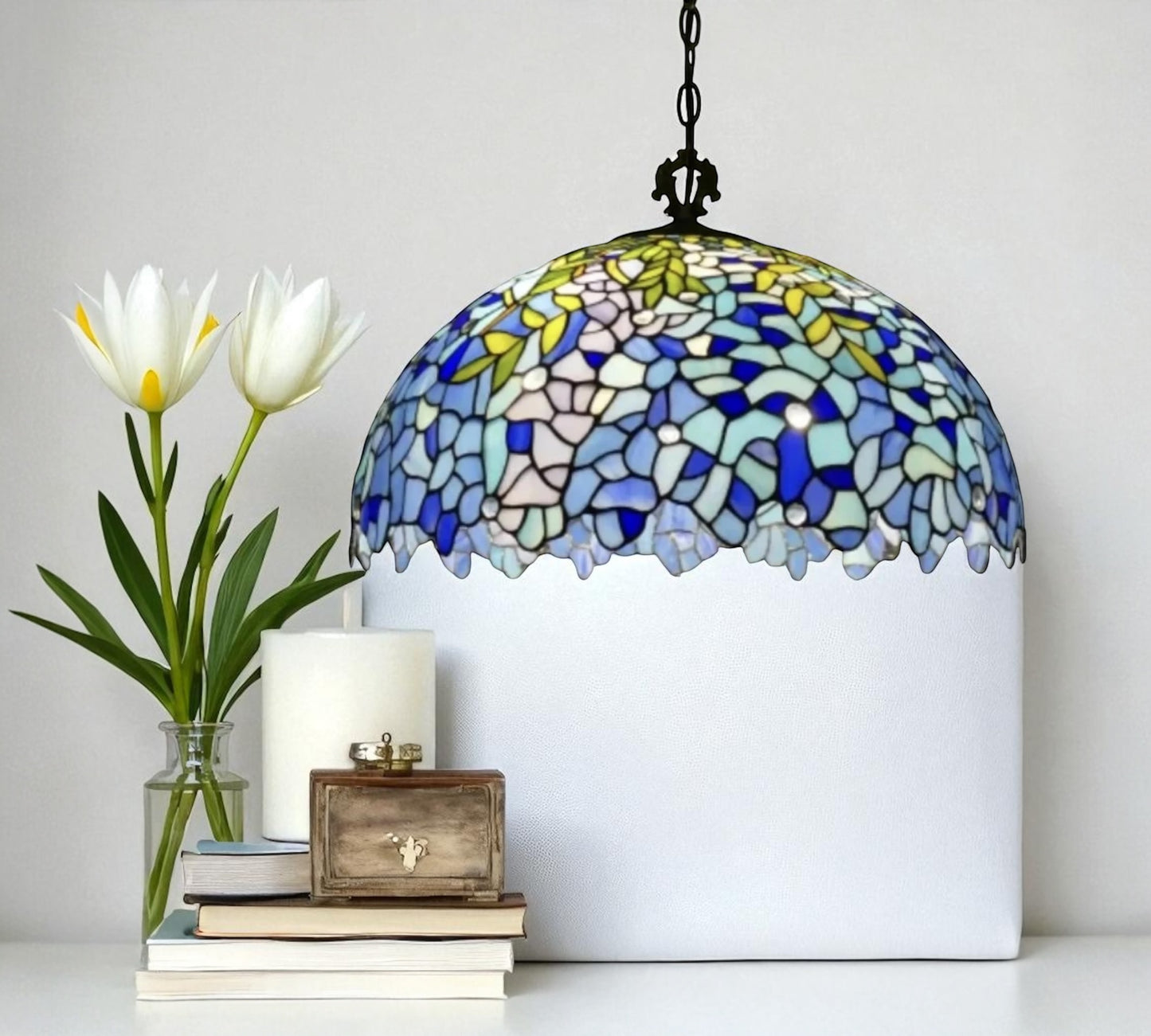 CDH 20" Tiffany Pendant Lamp 50cm shade (19038C)
