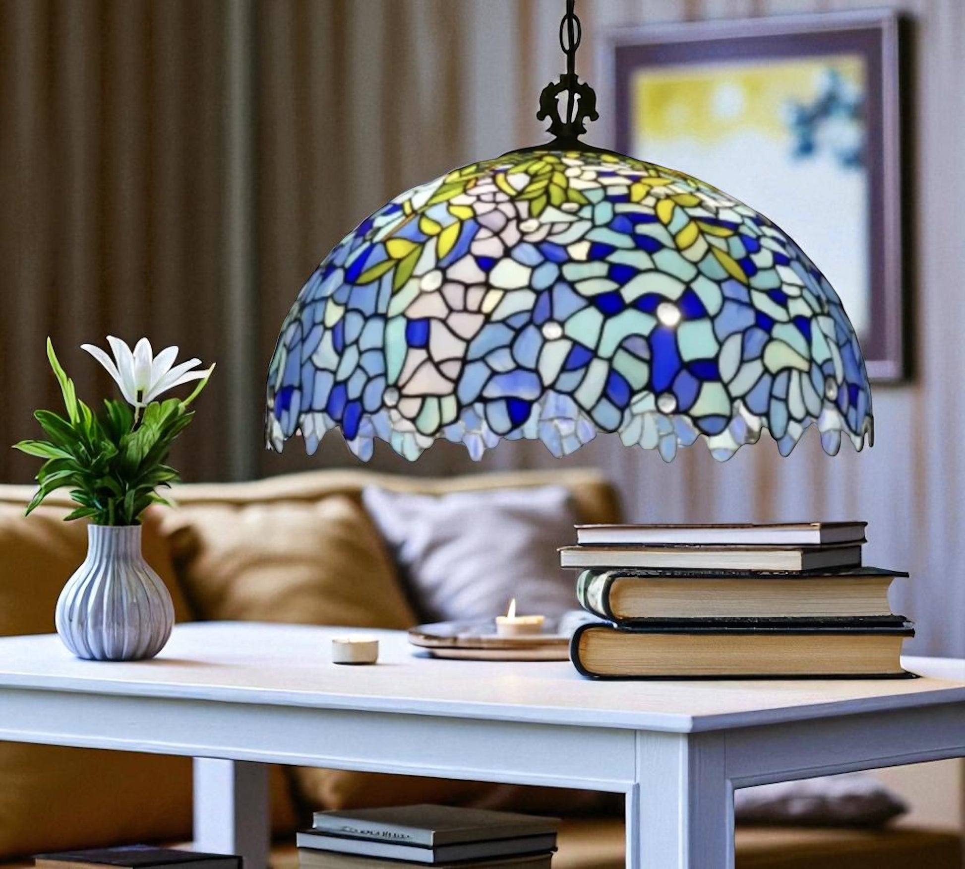 CDH 20" Tiffany Pendant Lamp 50cm shade (19038C)