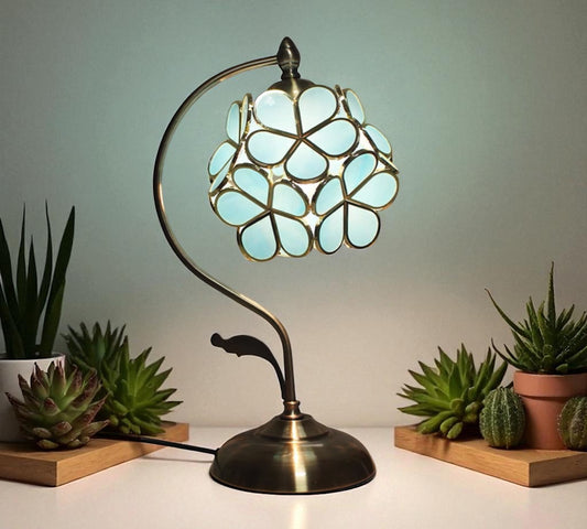 CDH Cherry Blossom Style Tiffany Table Lamp (12033B)