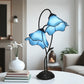 CDH LARGR Water Lily Flower Style Tiffany Table Lamp (12034B)