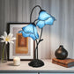 CDH LARGR Water Lily Flower Style Tiffany Table Lamp (12034B)