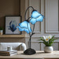 CDH LARGR Water Lily Flower Style Tiffany Table Lamp (12034B)