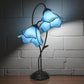 CDH LARGR Water Lily Flower Style Tiffany Table Lamp (12034B)