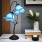 CDH LARGR Water Lily Flower Style Tiffany Table Lamp (12034B)