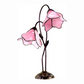 CDH LARGR Water Lily Flower Style Tiffany Table Lamp (12034R)