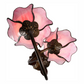 CDH LARGR Water Lily Flower Style Tiffany Table Lamp (12034R)