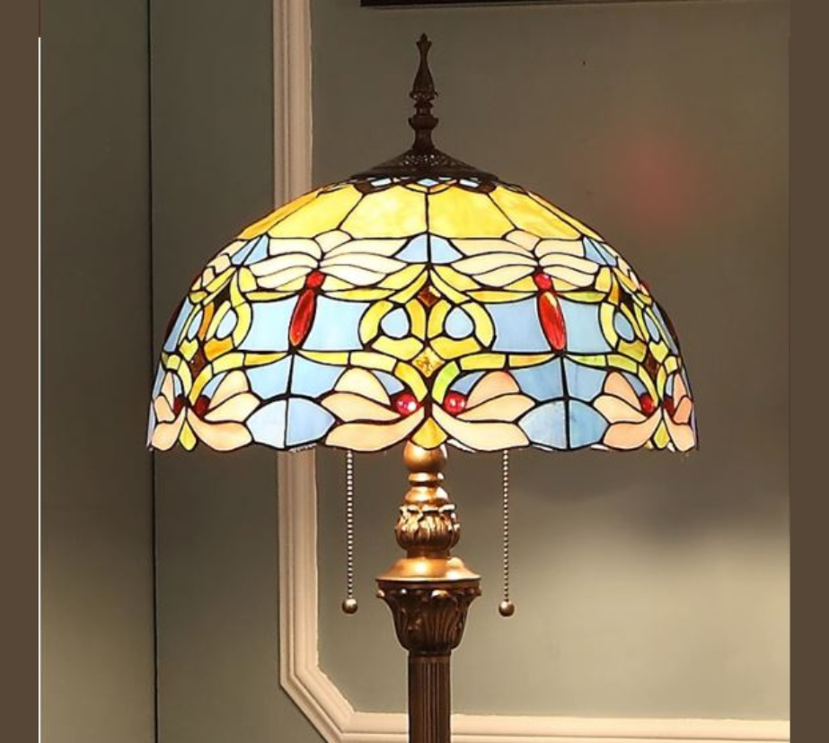 CDH Tiffany Floor Lamp (16016) 16" 40CM Shade