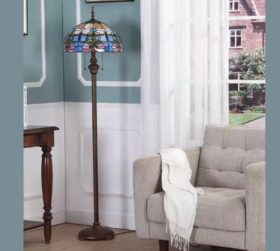 CDH Tiffany Floor Lamp (16016) 16" 40CM Shade