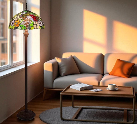 CDH Tiffany Floor Lamp (16022) 16" 40CM Shade