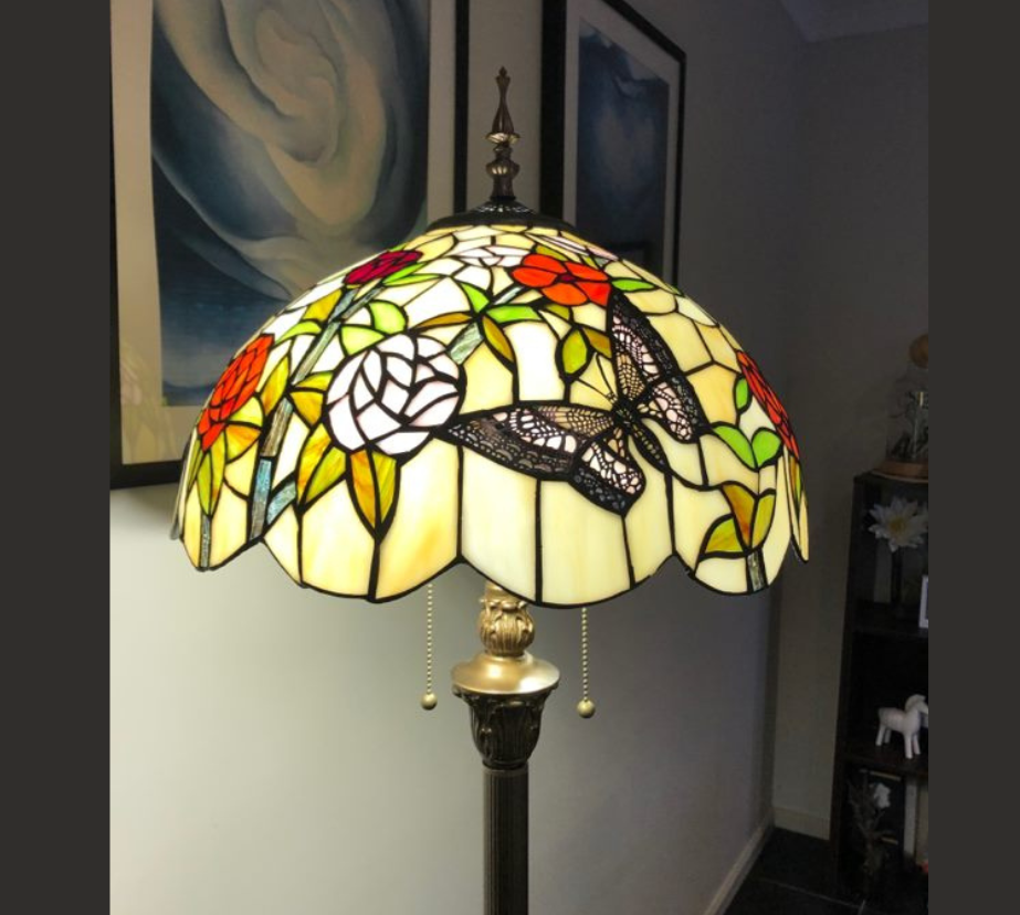CDH Tiffany Floor Lamp (16023) 16" 40CM Shade